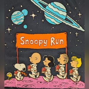 Peanuts Interstellar Snoopy RUN 2023 Poly Tech Runner T Shirt Medal Dash Adult M